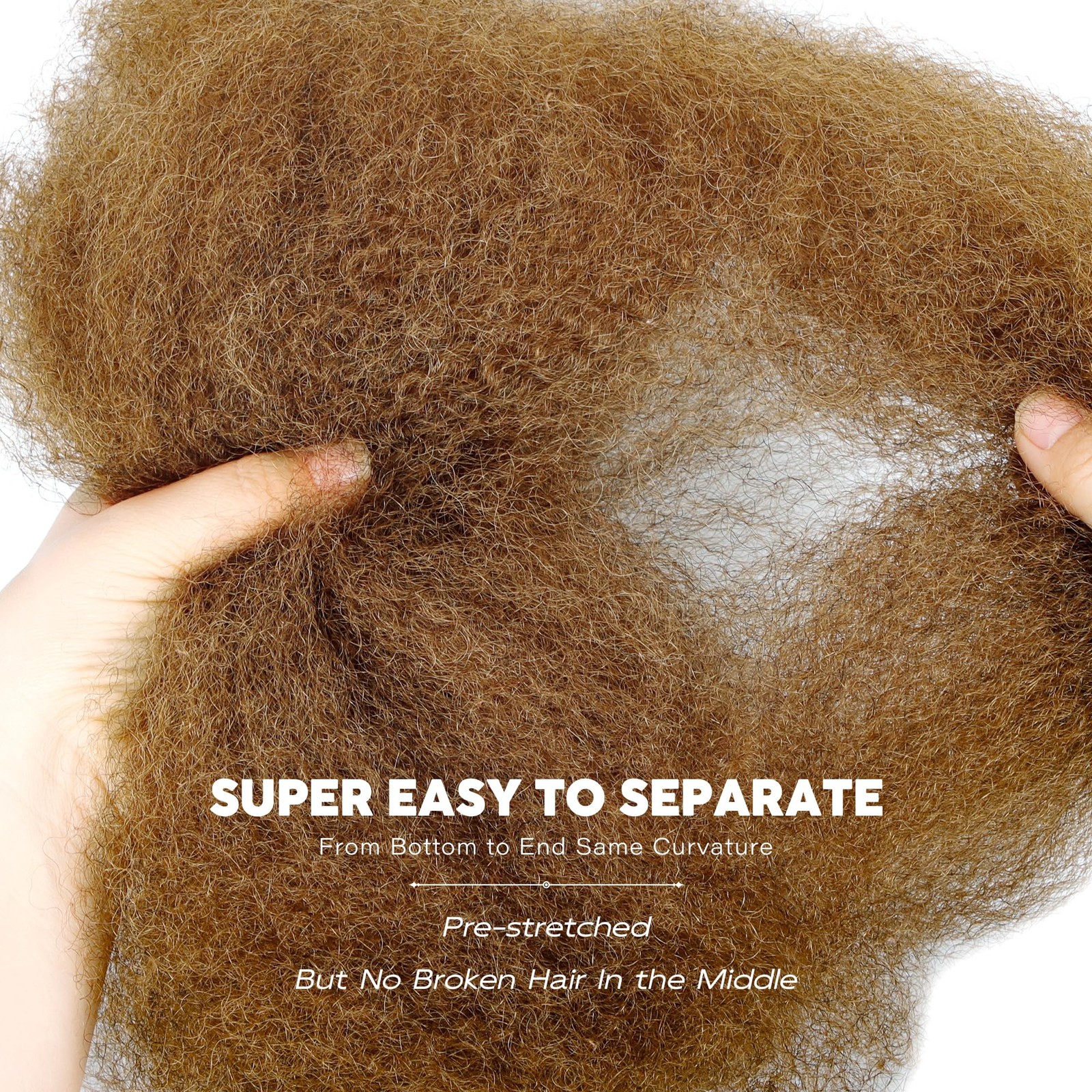 Bll Afro Kinkys Bulk Human Hair-100 Human Hair For Mini Twist Braiding