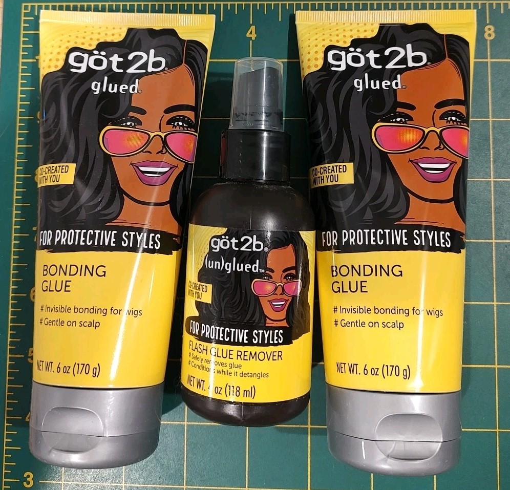 Wig Bonding Glue got2b Glued 6 Oz Bottle Plus got2b (un)glued Flash Glue Remover