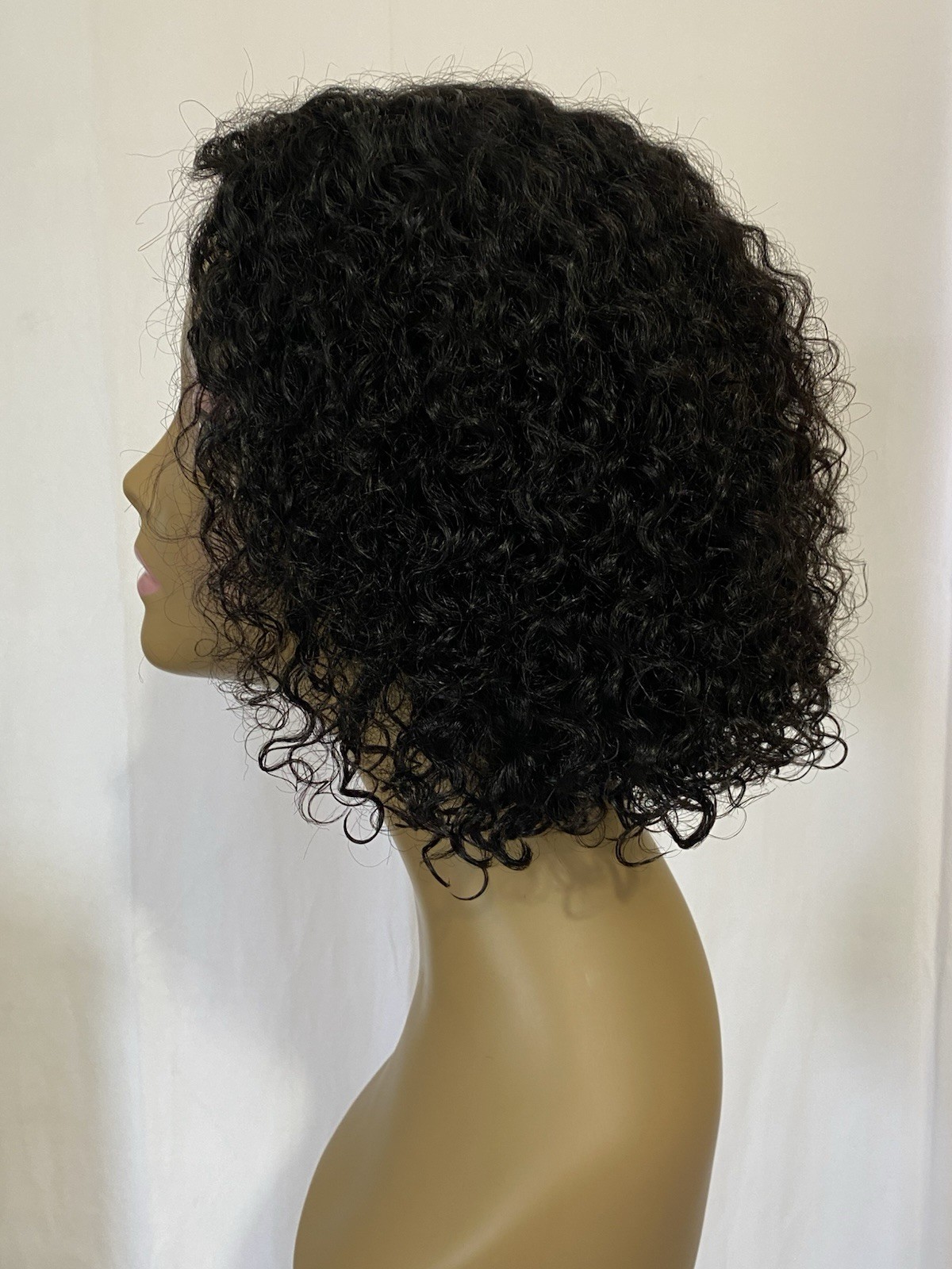Curly Bob Wig Human Hair 4×4 HD Lace Closure Deep Wave Glueless Wear & Go 3D Cap