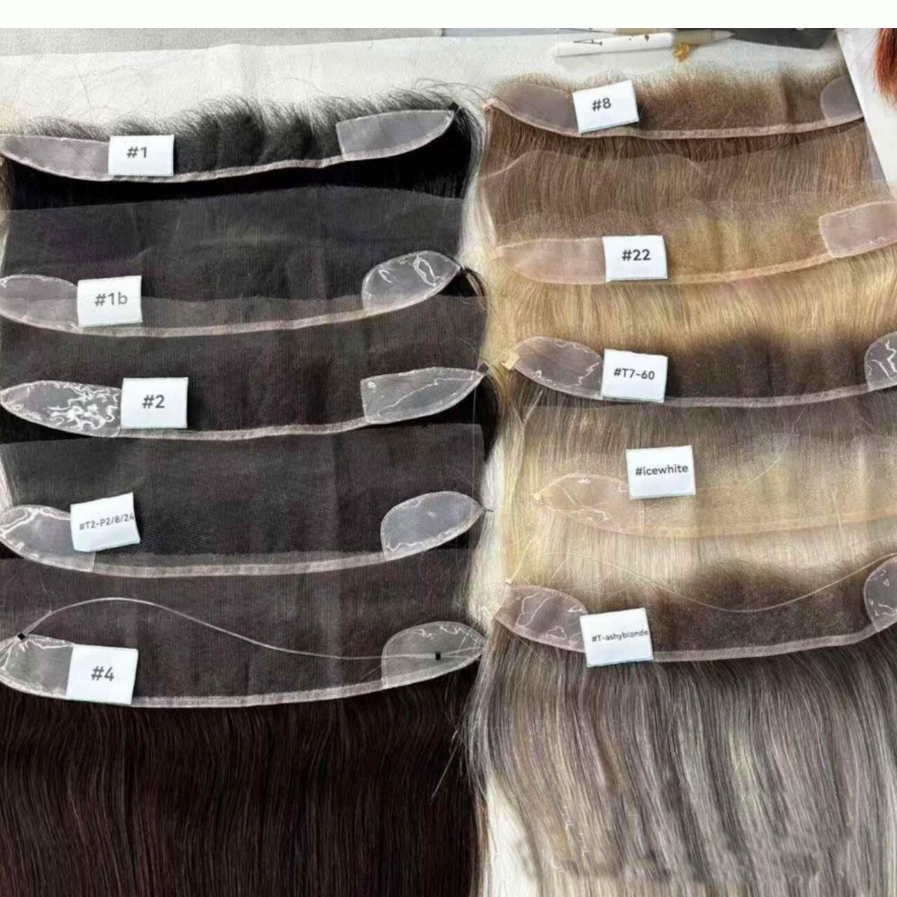 Lace Front Hairline 2“x12″HD Swiss Lace Natural Full Handmade Base Forehead Hair