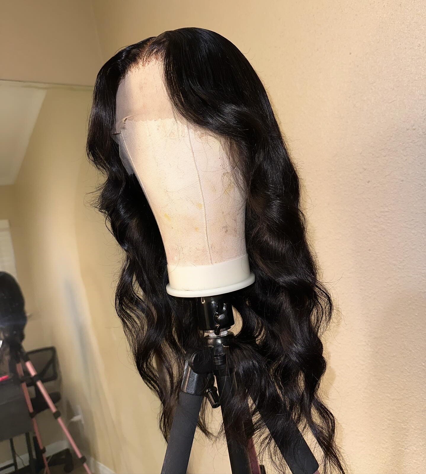 20” 4×4 100% Virgin Human hair Closure Wig