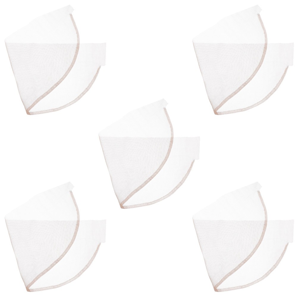 5pcs Wig Making Lace Base – Transparent Net Fabric for Closure