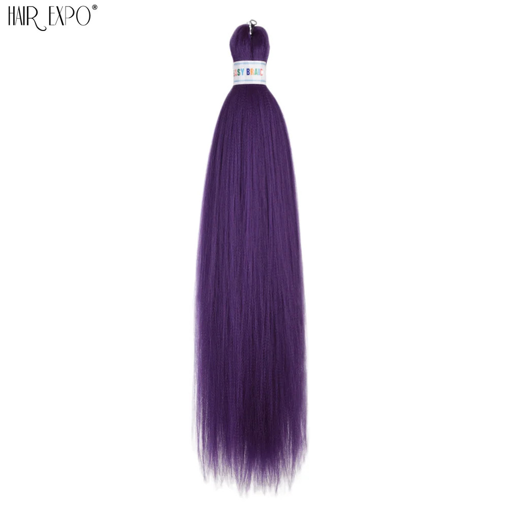 26Inch Easy Braids Synthetic Hair Colorful Pre Stretched Extensions Jumbo Ombre
