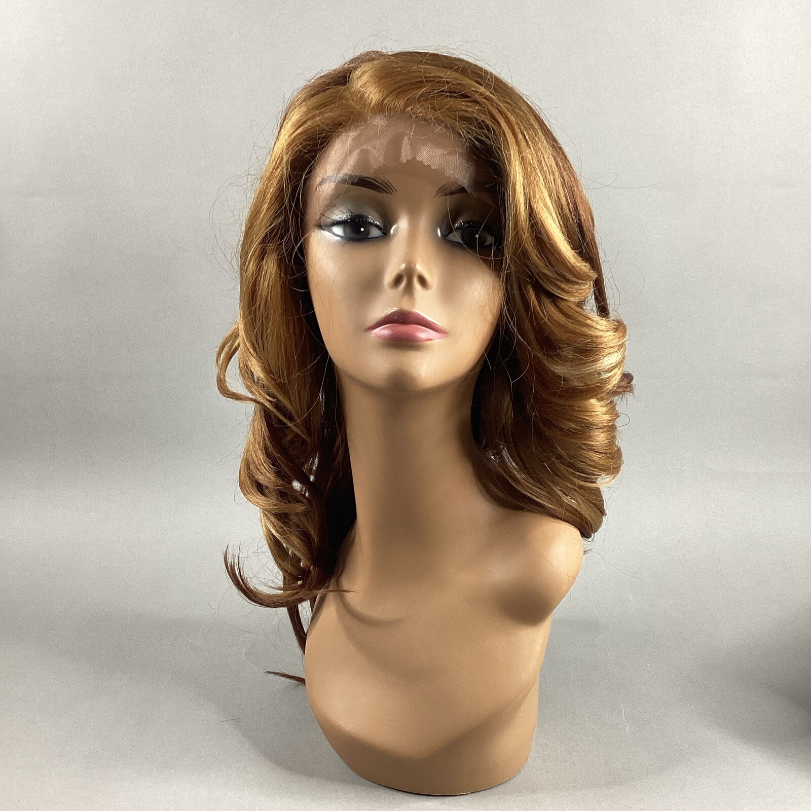 LW-Luna Wavy #PP3027613 Brown Blonde Remi Quality Lace Wig Curl Safe