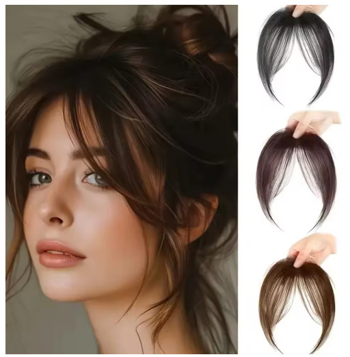Hair Extensions Clip-in Fringe for Women’s Sideburn Clip-in Bang Front Hairpiece