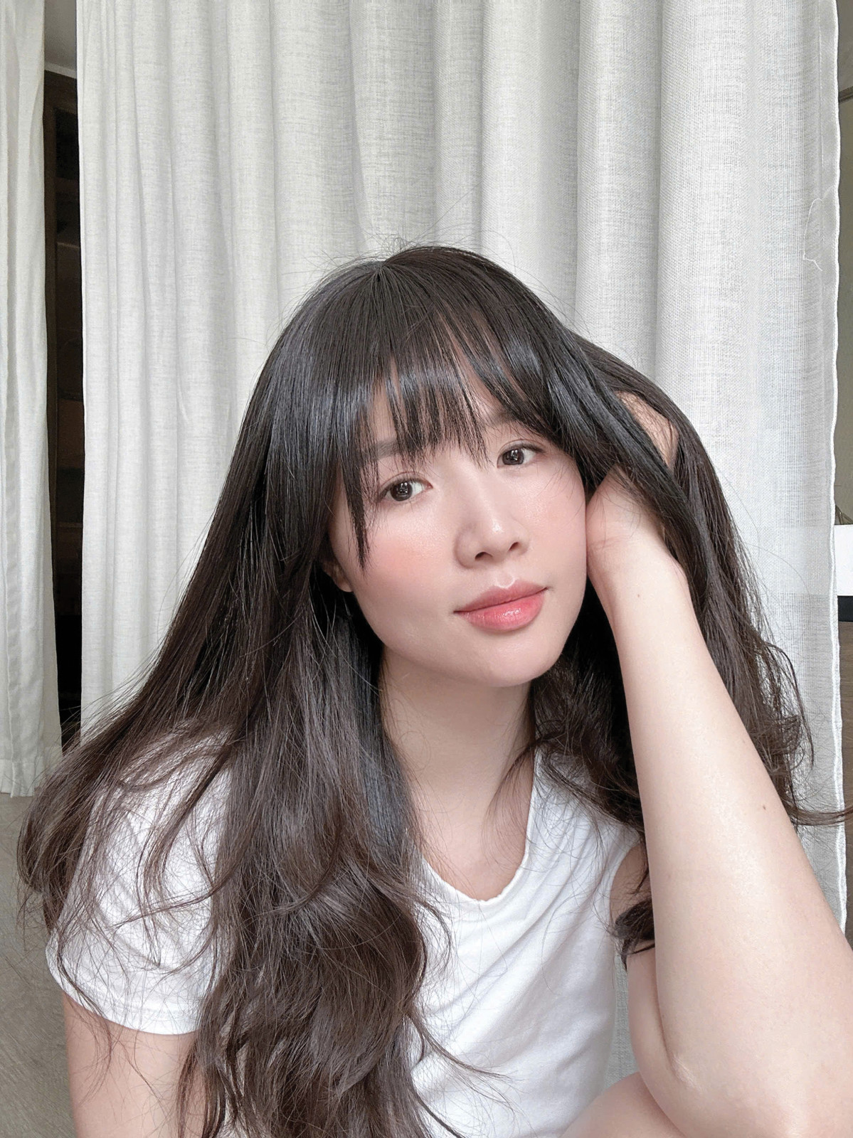 Human Hair Clip In Bangs, Hand Woven French Fringe, Natural Bangs Hairpiece