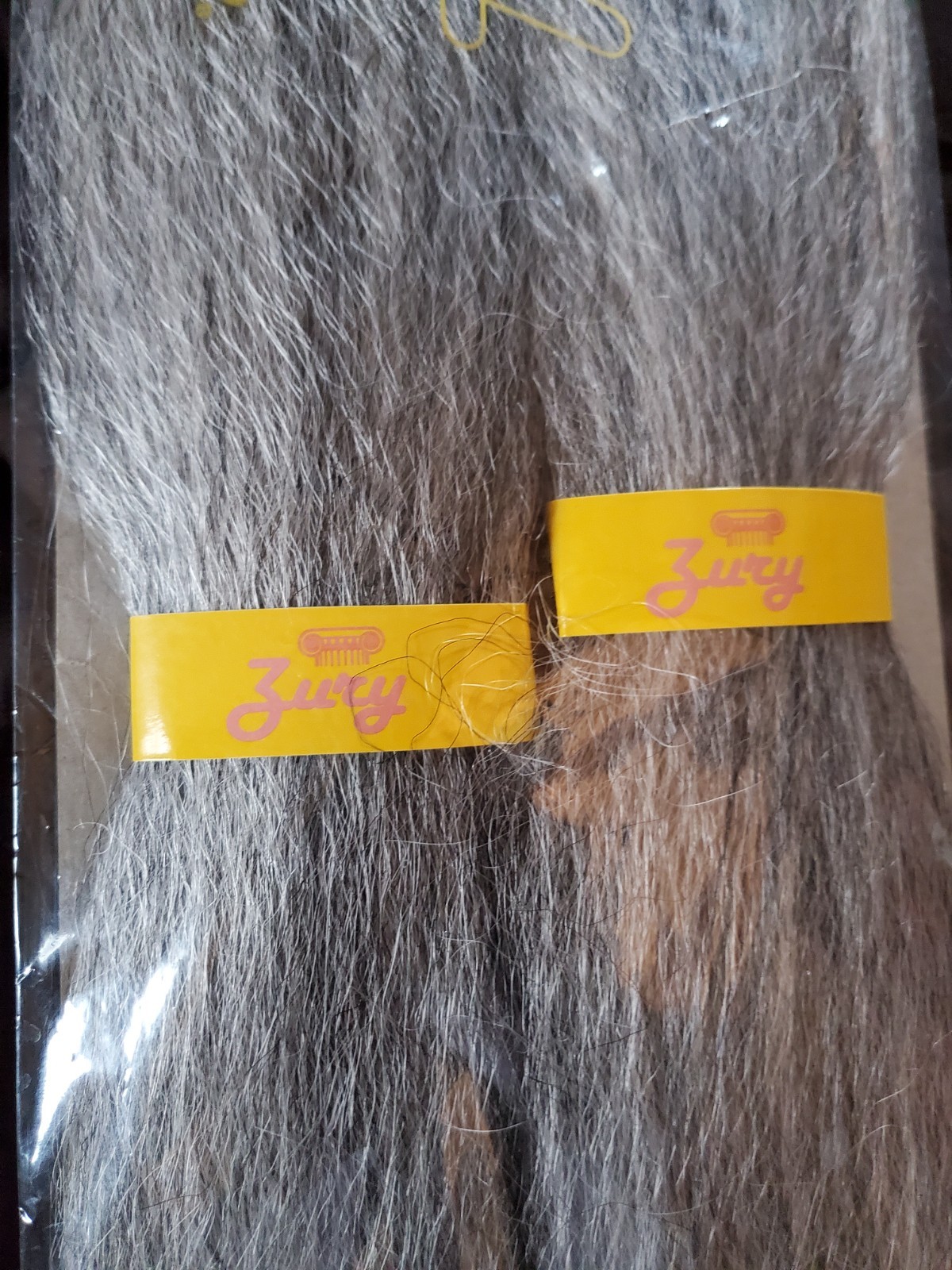 4 Pack Zury 100% Kanekalon Like Hair 24″ wigs/braids/exts color “51” black/grey