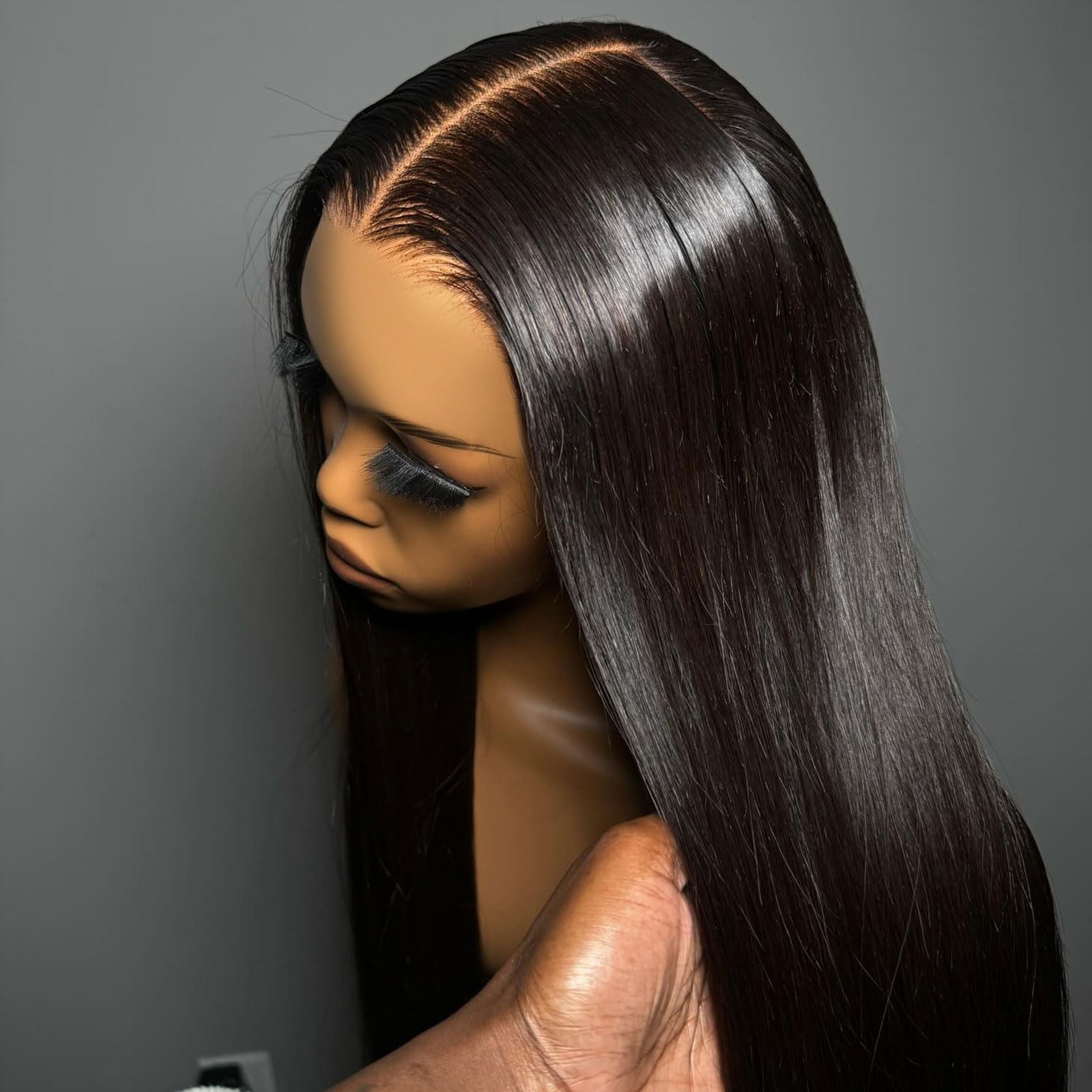 Glueless 5×5 HD Lace Closure Wig, Pre-Cut Ultra-Thin Invisible Lace, 180% Densit