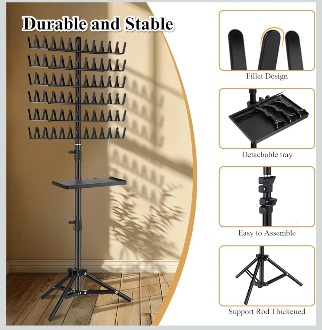 Braiding Hair Rack Standing Extension Holder Hanger, 144 Pegs