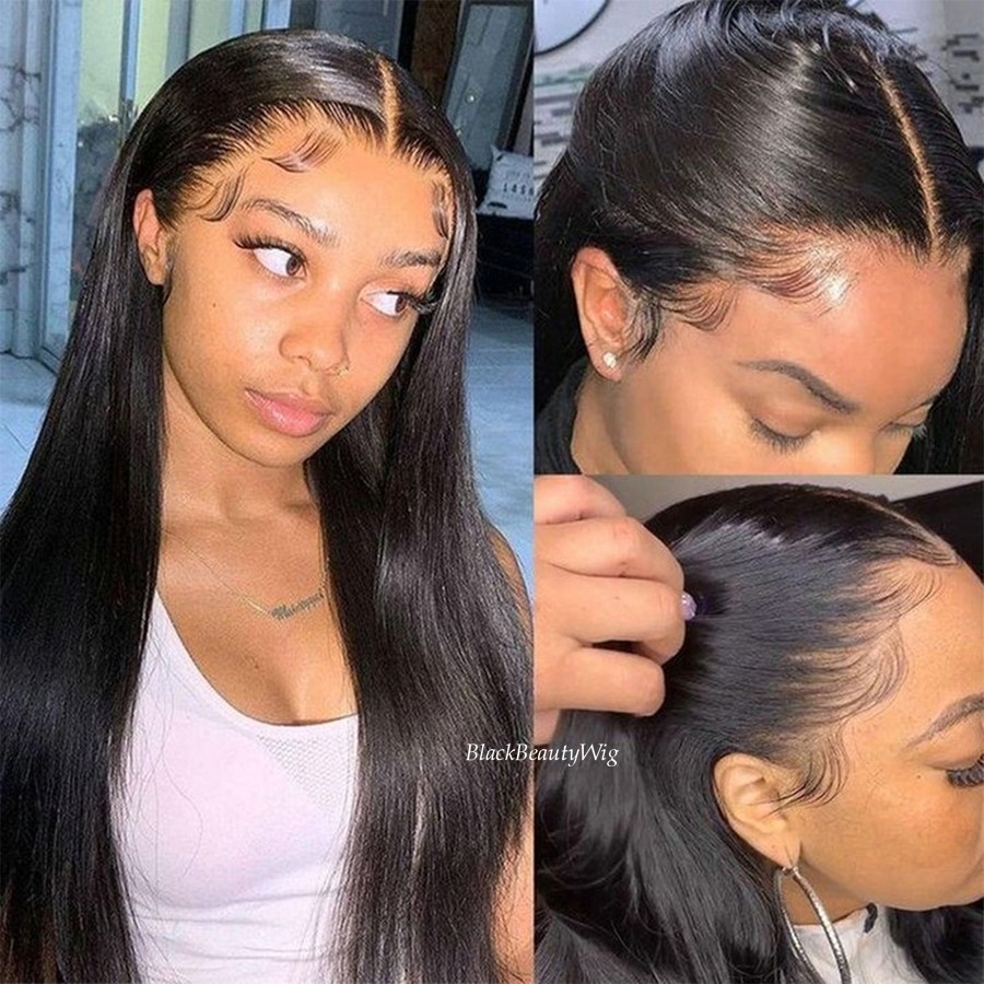 Silky Straight 5×5 Silk Base Full Lace Human Hair Wig Brazilian Hair Full Wig