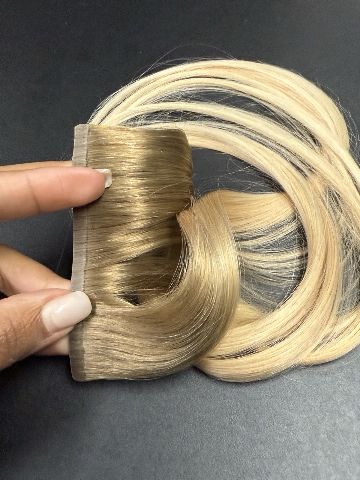BELLAMI Silk Seam 16” Golden Hour Blonde Balayage Clip In Hair Extensions 140g