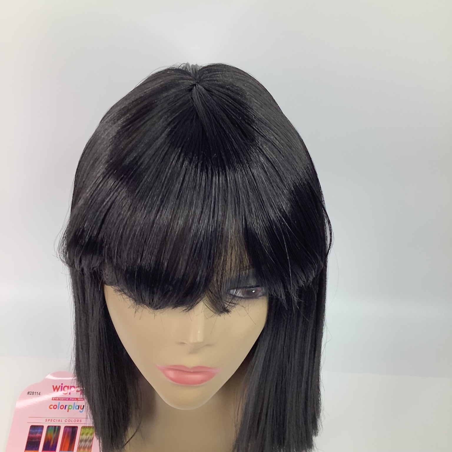 Wigpop Outre Colorplay TAURUS Synthetic Full Wig 1B Off Black Heat-Friendly