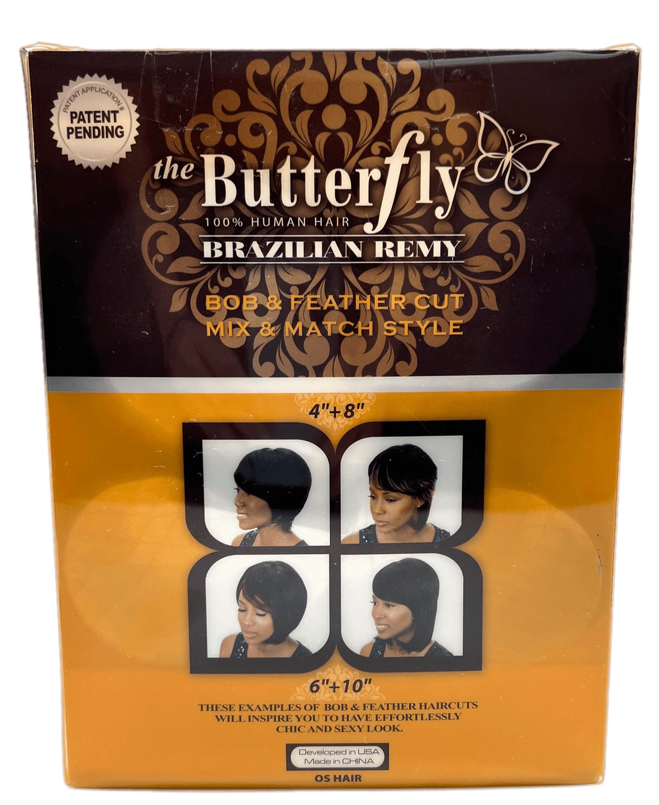 Oh! Yes 100% Human Hair-The Butterfly Wrap 4”8”+free closure