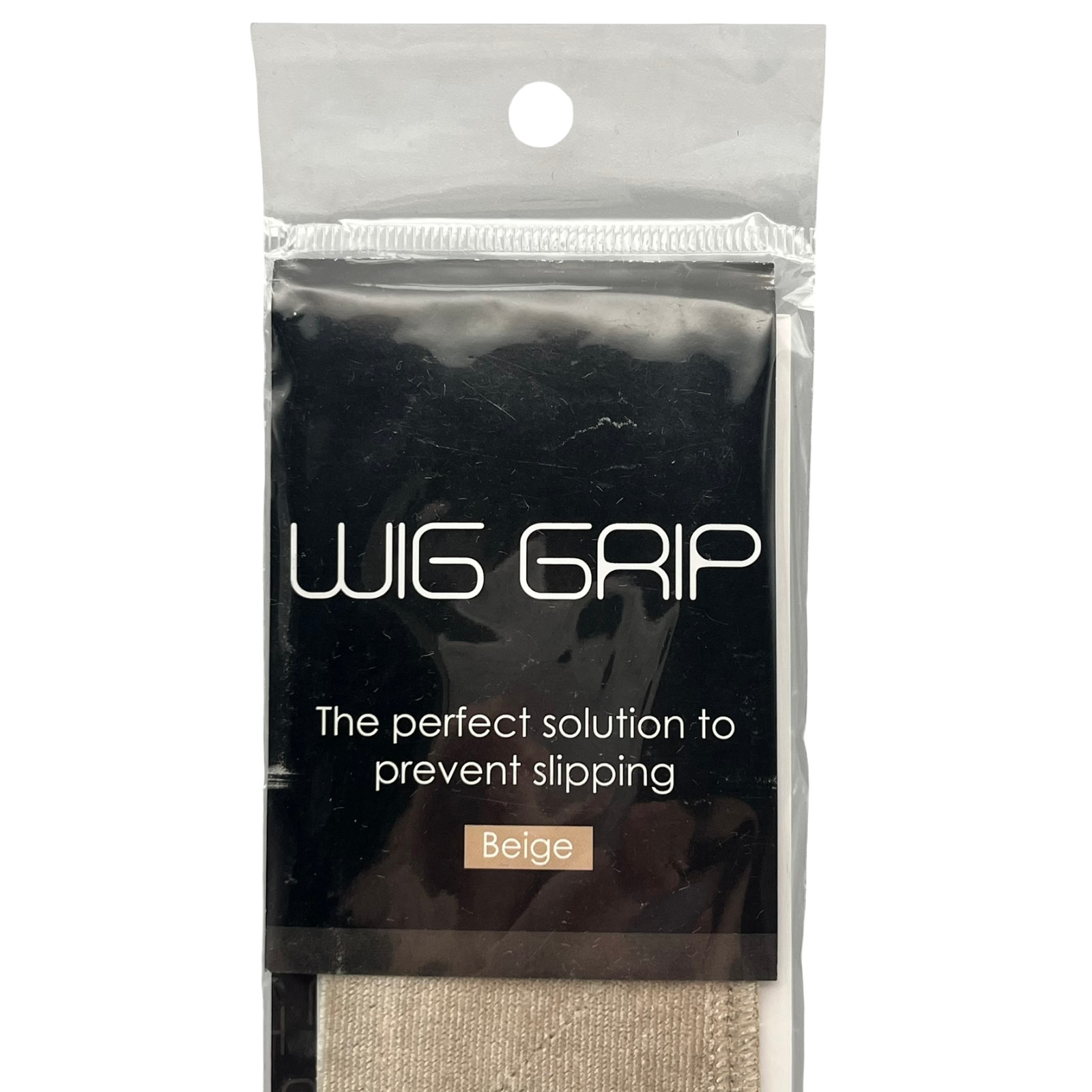Madison Headwear Wig Grip Headband Adjustable No-Slip Lightweight Velvet Beige