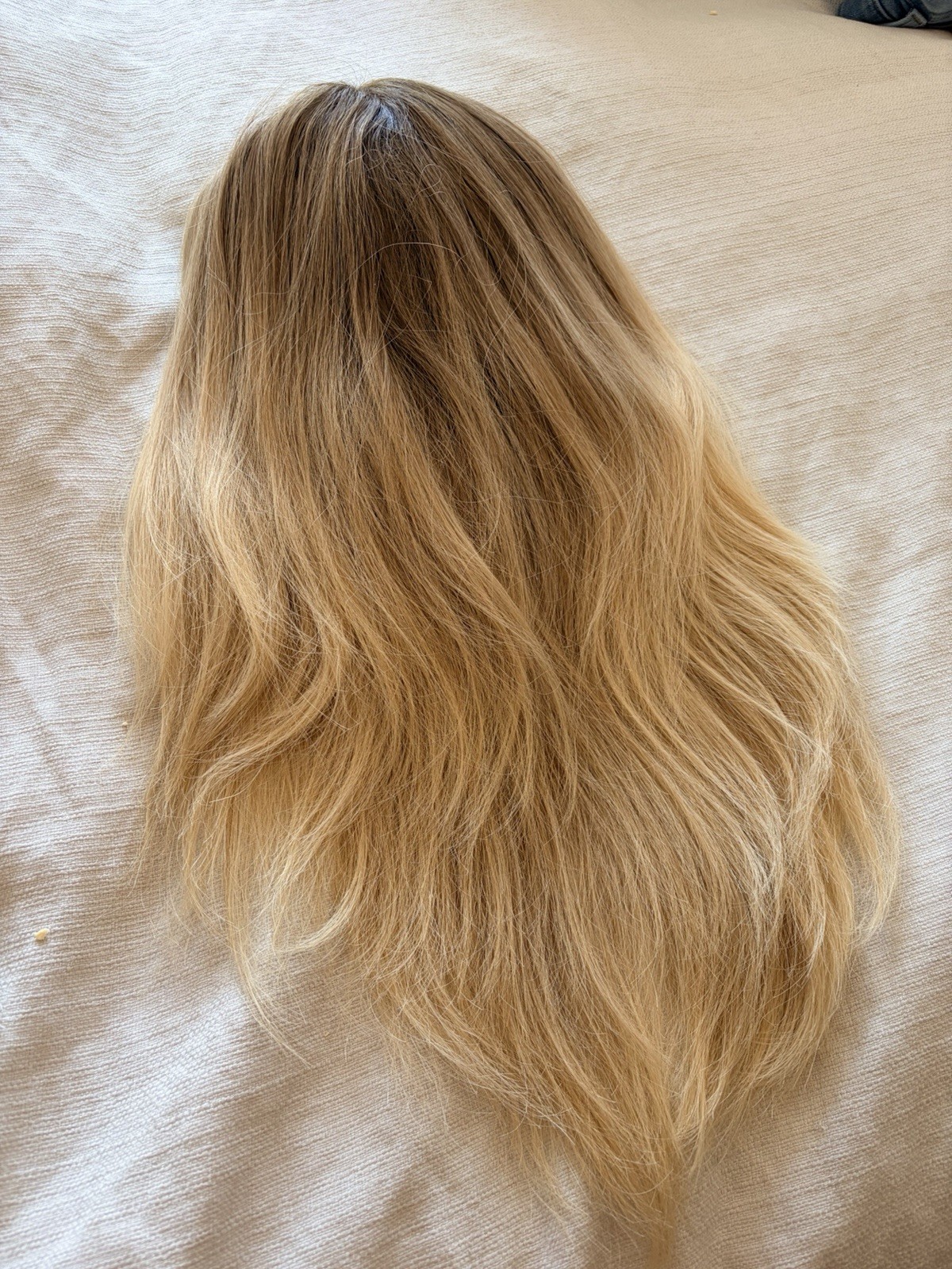 Milano Collection Gisele 24” Platinum Blond Human Hair Wig, Medium Clip-In