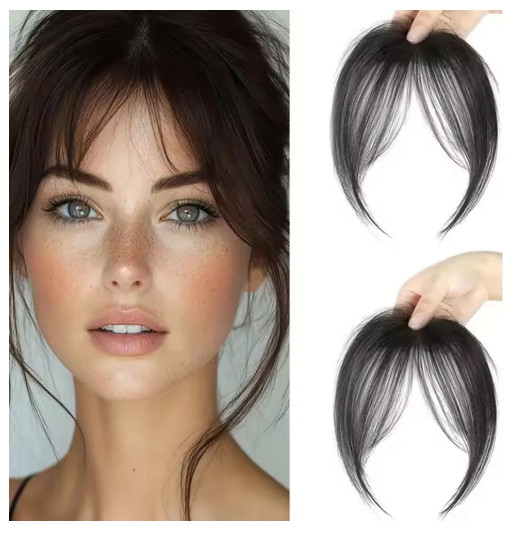 Hair Extensions Clip-in Fringe for Women’s Sideburn Clip-in Bang Front Hairpiece